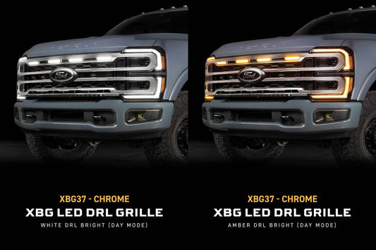 XBG LED Grille: 23-27 Super Duty (Chrome / Each)