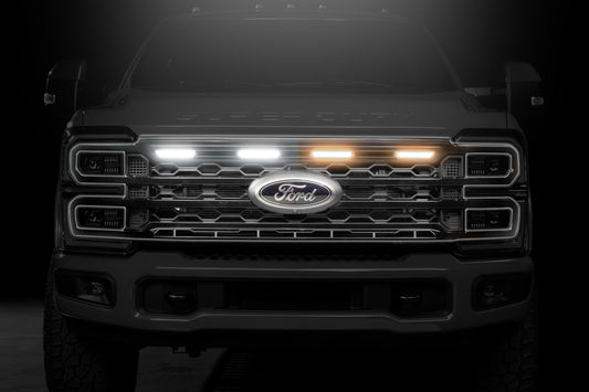 XBG LED Grille: 23-27 Super Duty (Black / Each)