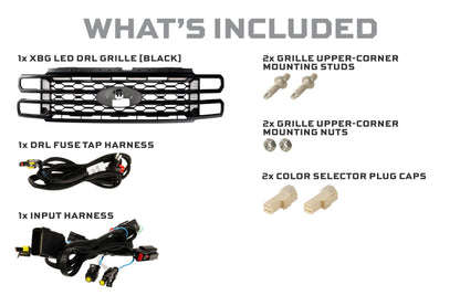 XBG LED Grille: 23-27 Super Duty (Black / Each)