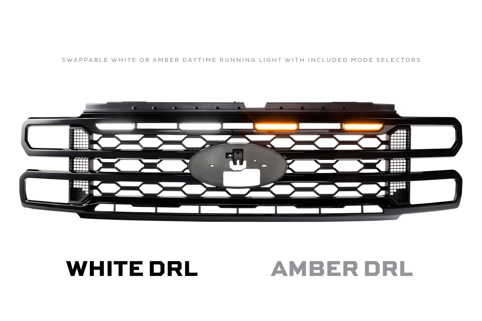 XBG LED Grille: 23-27 Super Duty (Black / Each)