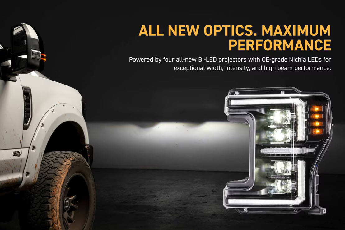 17-19 Ford Super Duty XB Evo Hybrid LED Headlights