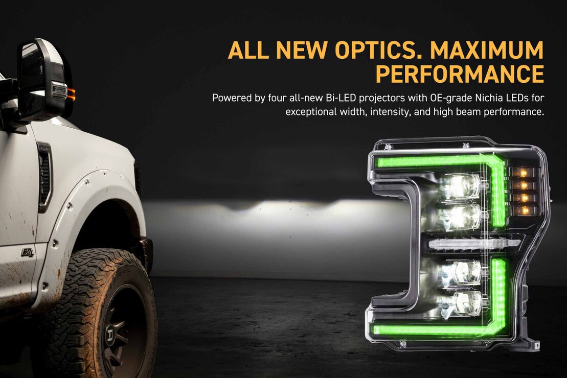 17-19 Ford Super Duty XRGB Evo LED Headlights