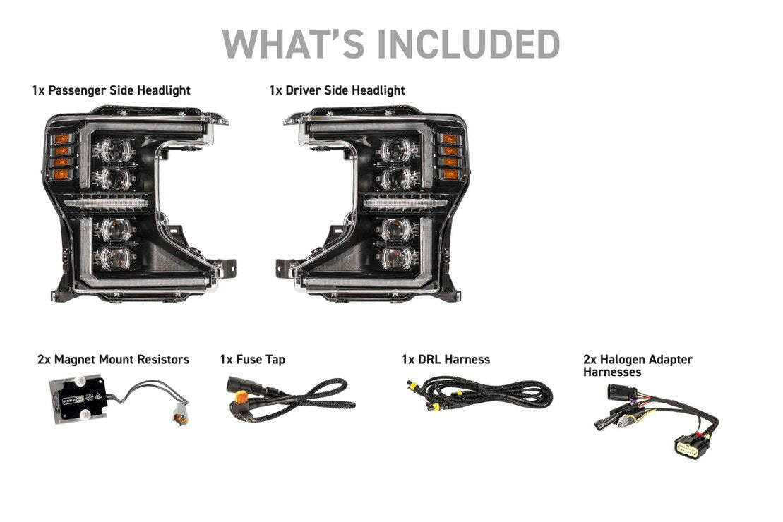 20-22 Ford Super Duty XB Evo Hybrid LED Headlights