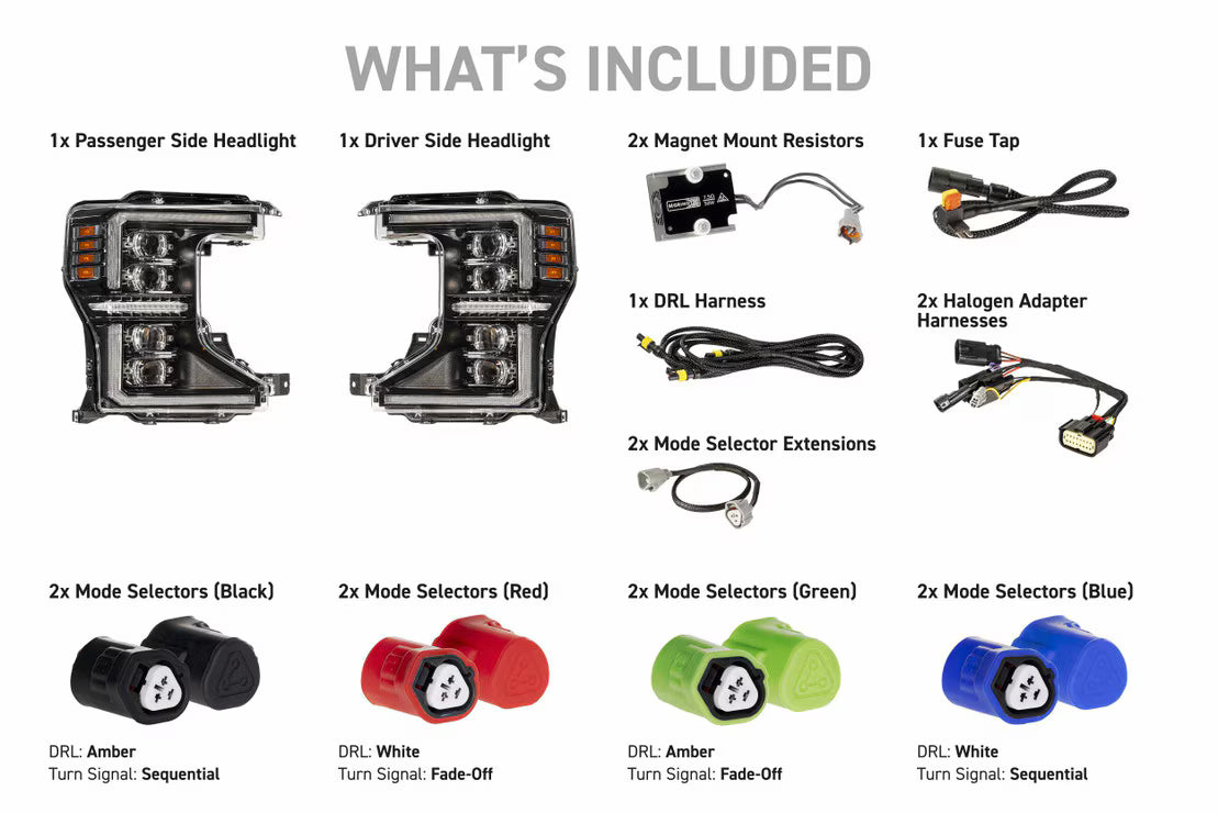 20-22 Ford Super Duty XB Evo LED Headlights