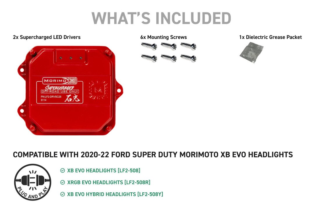 Supercharged Drivers 20-22 Ford Super Duty XB Evo