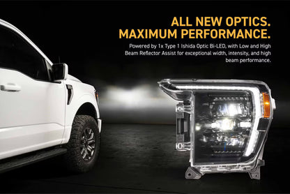 21-23 Ford F-150 XB Evo Hybrid LED Headlights
