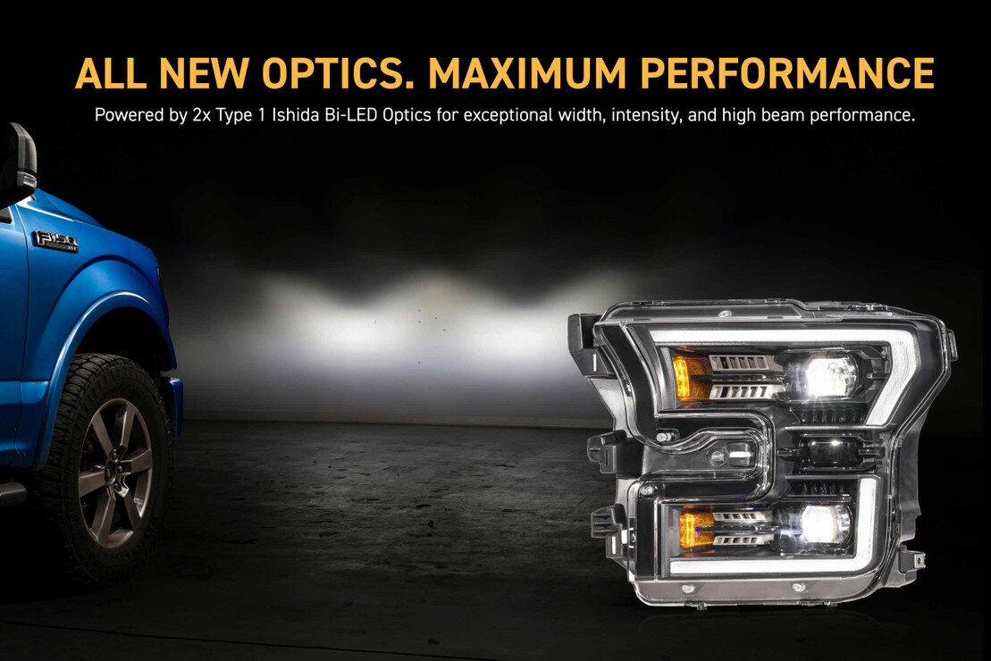 15-17 Ford F-150 XB Evo Hybrid LED Headlights