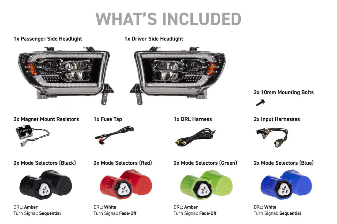 07-13 Toyota Tundra XB Evo LED Headlights
