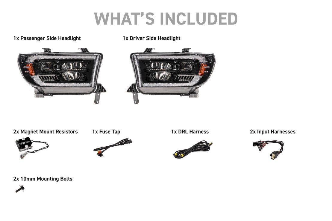 08-17 Toyota Sequoia XB Evo Hybrid LED Headlights