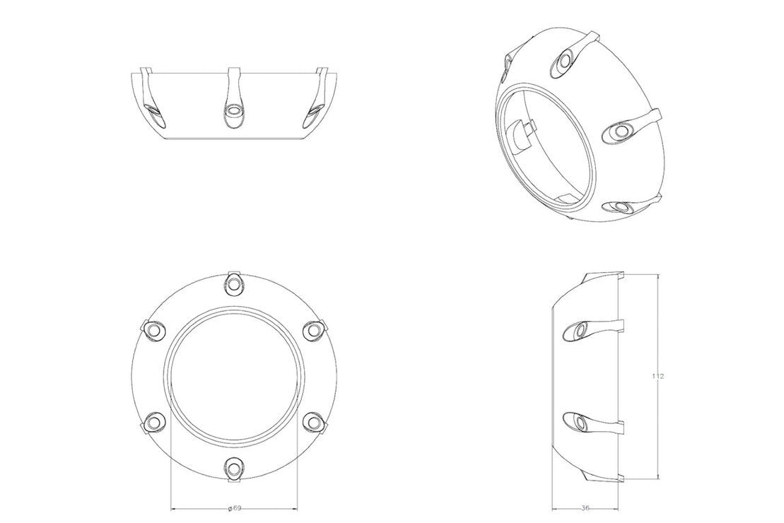 GTi-R 1.0 Projector Shroud