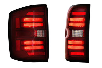 15-19 Chevrolet Silverado HD XB LED Tail Lights (Red)