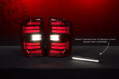 15-19 Chevrolet Silverado HD XB LED Tail Lights (Red)