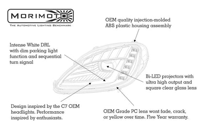 05-13 Chevrolet Corvette C6 XB LED Headlights (Gen I)