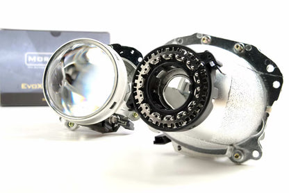 Bi-Xenon: Morimoto EvoX-R 2.0 Headlight Projector Retrofit 3" LHD