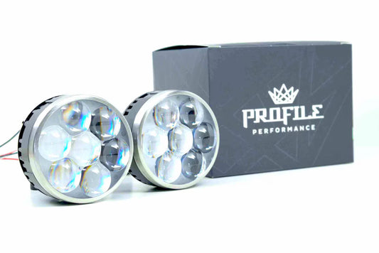 High Beam: Profile Hi-Lens 2.0 LED Headlight Projector Retrofit 3" LHD