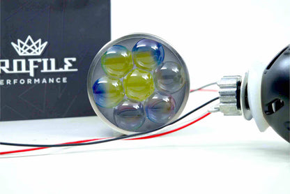 High Beam: Profile Hi-Lens 2.0 LED Headlight Projector Retrofit 3" LHD