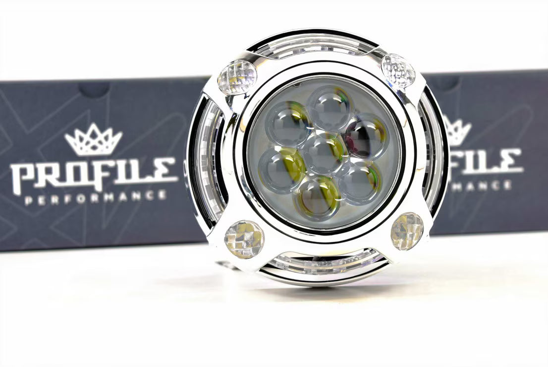 High Beam: Profile Hi-Lens 2.0 LED Headlight Projector Retrofit 3" LHD