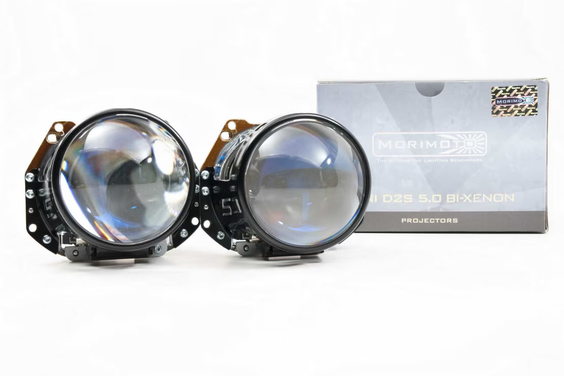 Bi-Xenon: Morimoto Mini D2S 5.0 Headlight Projector Retrofit 3" LHD
