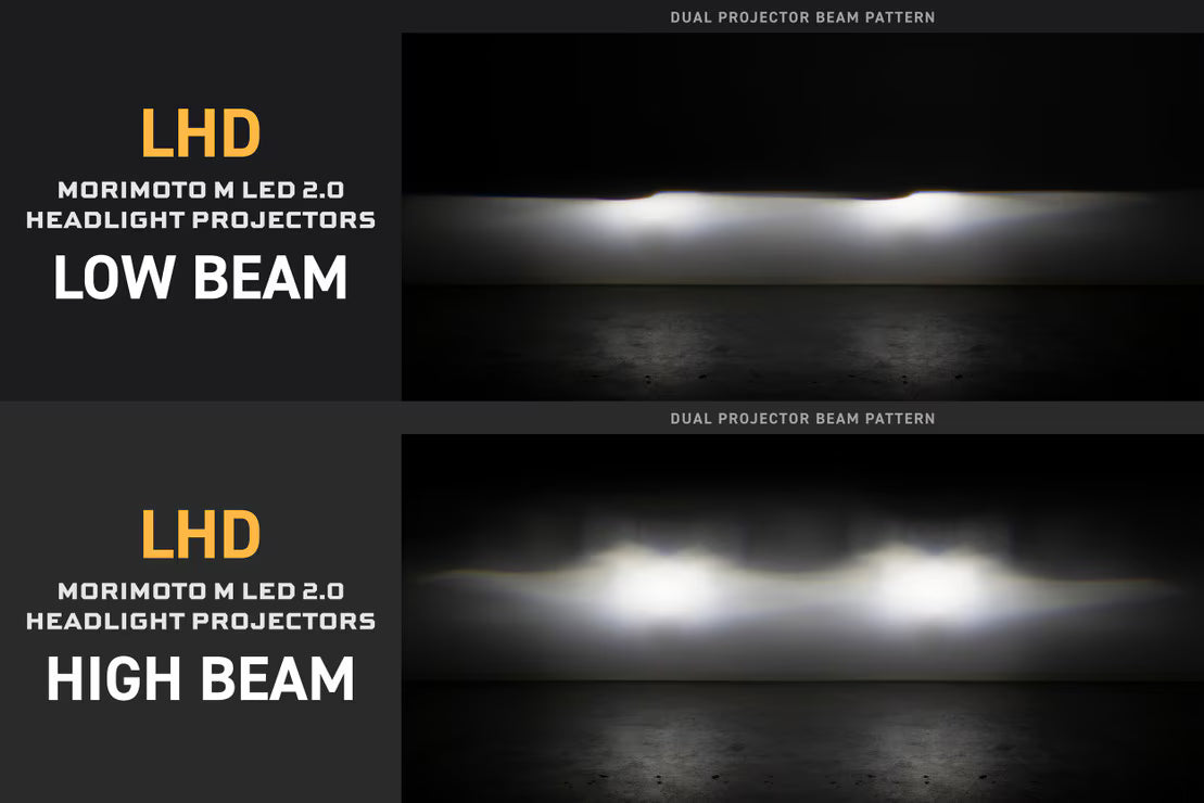 Bi-LED: Morimoto M LED 2.0 Headlight Projector Retrofit 3" LHD