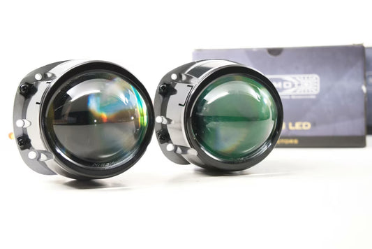 High Beam: Morimoto Mini HB LED Headlight Projector Retrofit 2.5" LHD