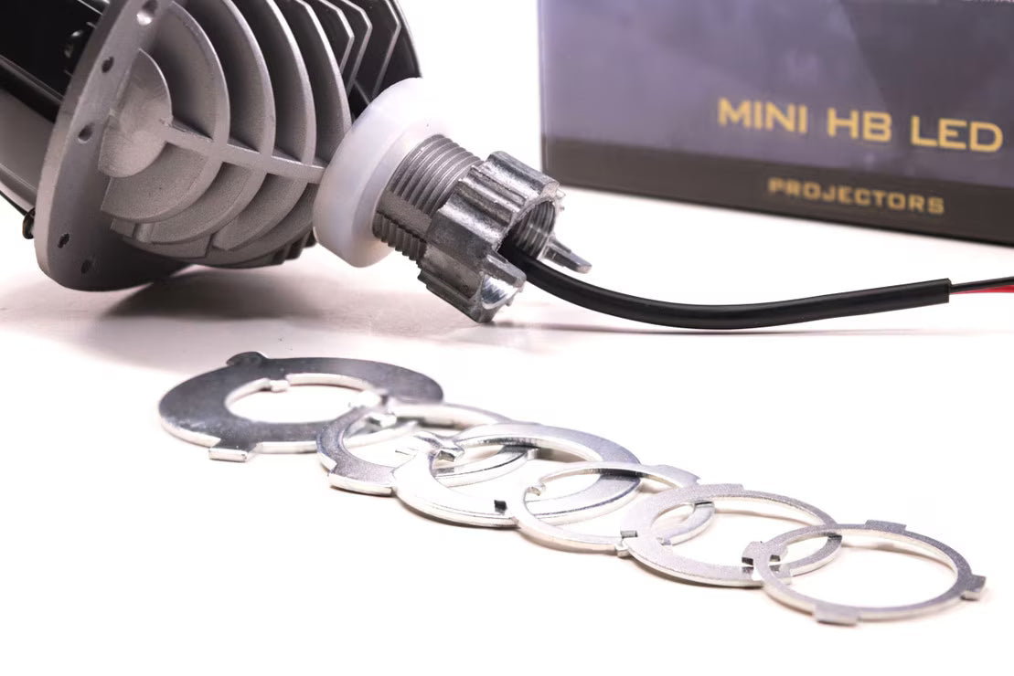 High Beam: Morimoto Mini HB LED Headlight Projector Retrofit 2.5" LHD