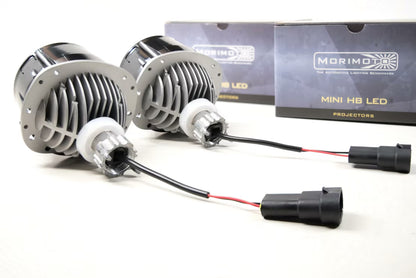 High Beam: Morimoto Mini HB LED Headlight Projector Retrofit 2.5" LHD