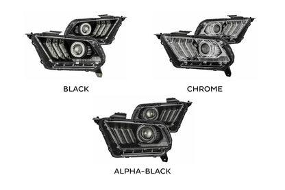 10-12 Ford Mustang Luxx Headlights