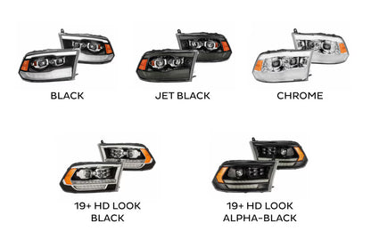09-18 Dodge Ram Pro Headlights