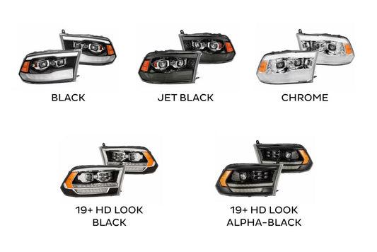 09-18 Dodge Ram Pro Headlights