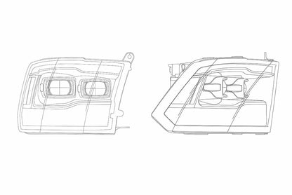09-18 Dodge Ram Pro Headlights