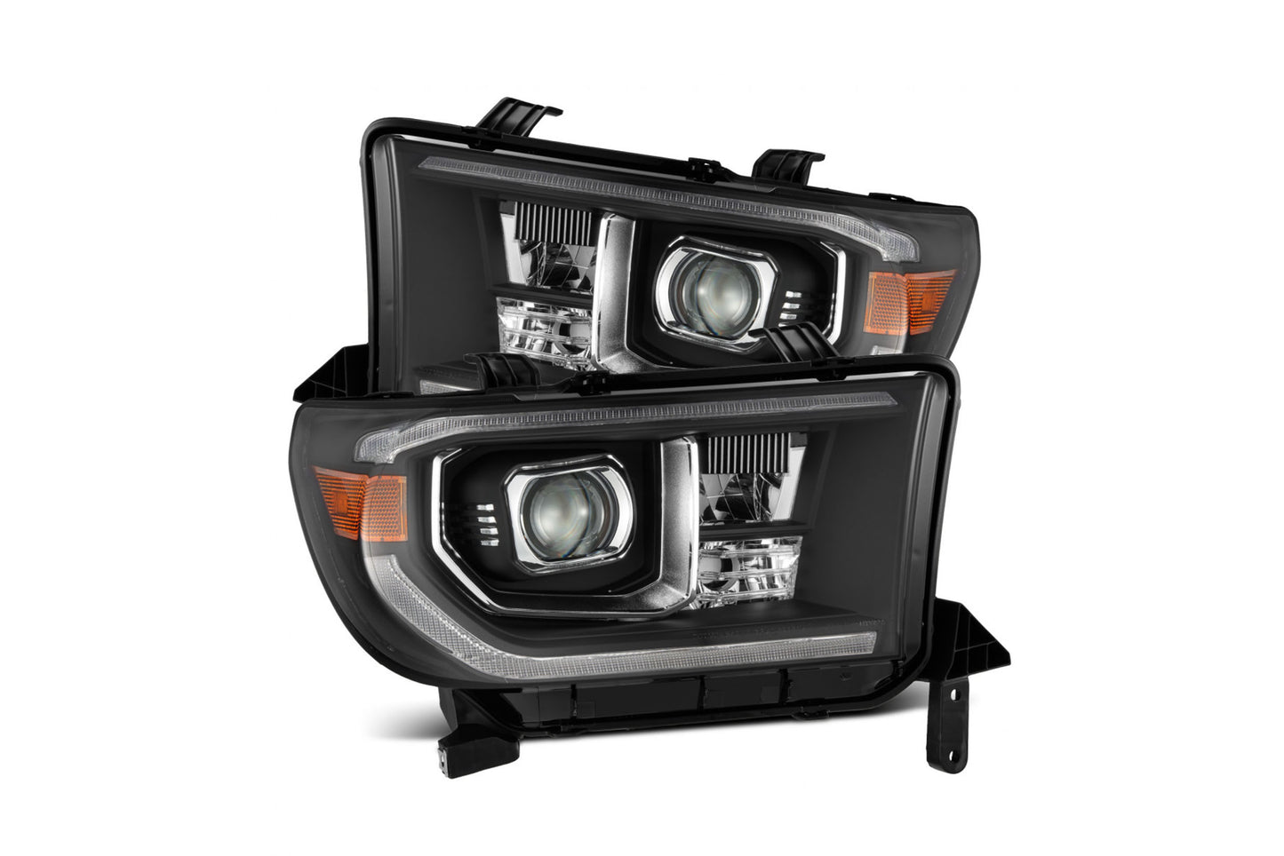 ARex (PRO-Series) Halogen Headlights:: Toyota Tundra (07-13) - Matte Black / Chrome (Set) (w/ Auto-Leveling)