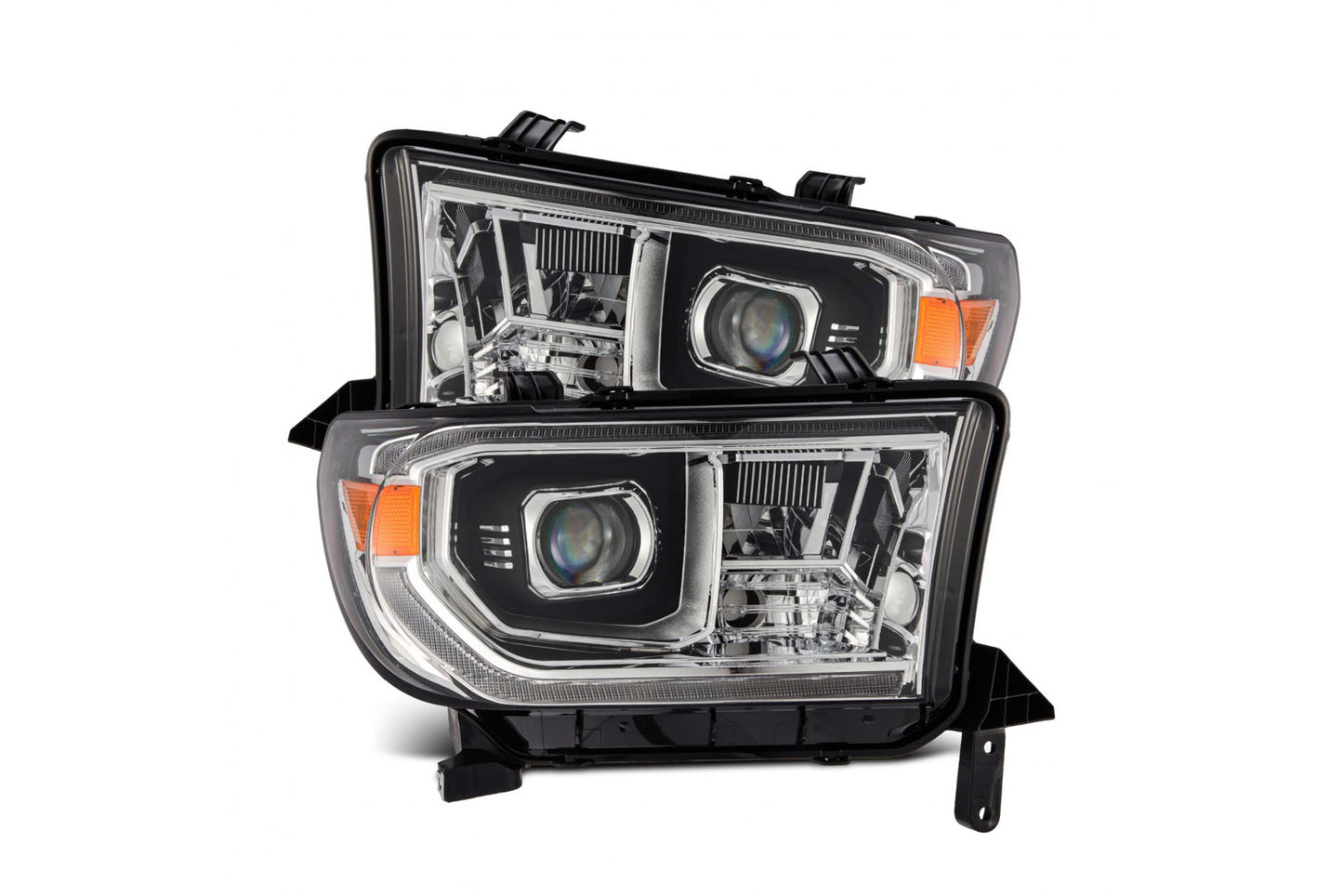 ARex (PRO-Series) Halogen Headlights:: Toyota Tundra (07-13) - Matte Black / Chrome (Set) (w/ Auto-Leveling)