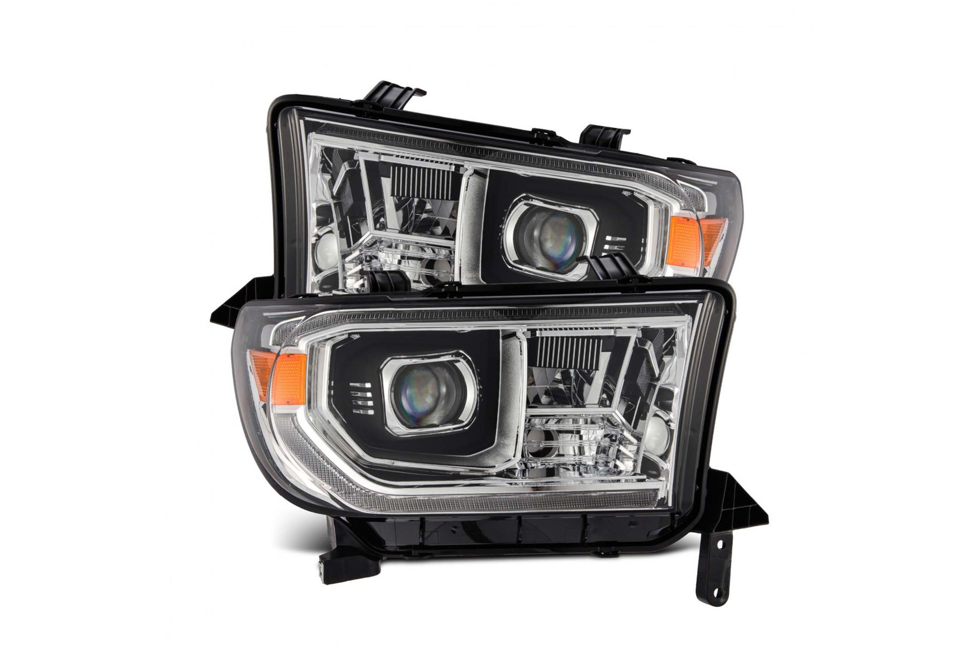ARex (PRO-Series) Halogen Headlights:: Toyota Tundra (07-13) - Matte Black / Chrome (Set) (w/ Auto-Leveling)