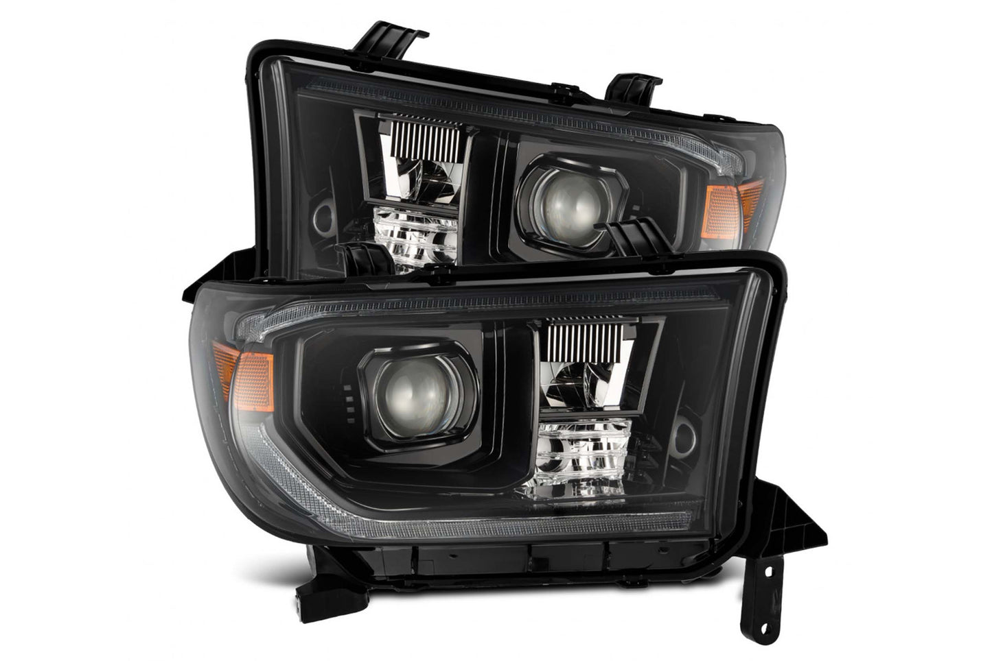 ARex (PRO-Series) Halogen Headlights:: Toyota Tundra (07-13) - Matte Black / Chrome (Set) (w/ Auto-Leveling)