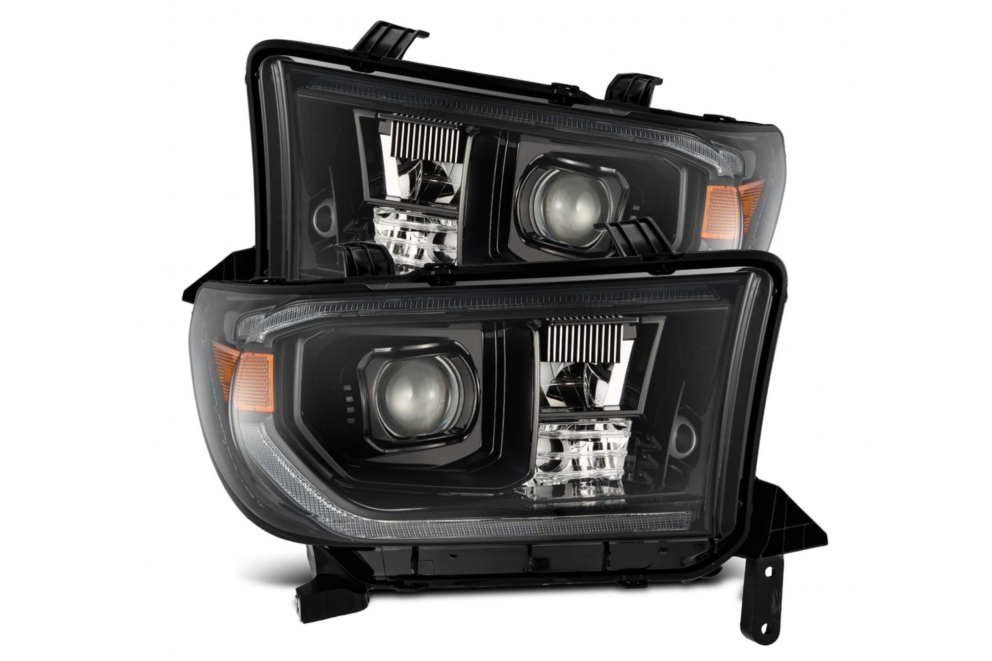 ARex (PRO-Series) Halogen Headlights:: Toyota Tundra (07-13) - Matte Black / Chrome (Set) (w/ Auto-Leveling)