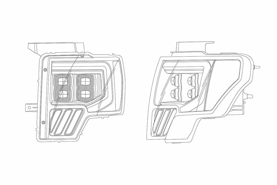 09-14 Ford F-150 Nova Headlights
