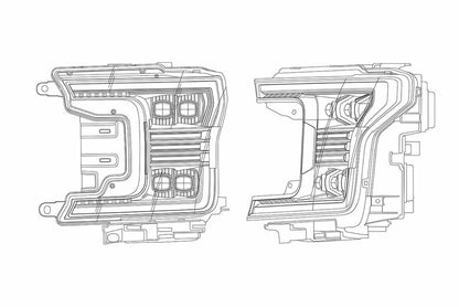 18-20 Ford F-150 Nova Headlights