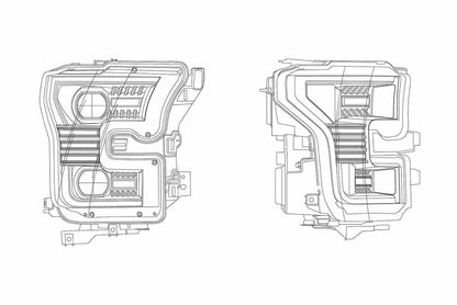 15-17 Ford F-150 Luxx Headlights