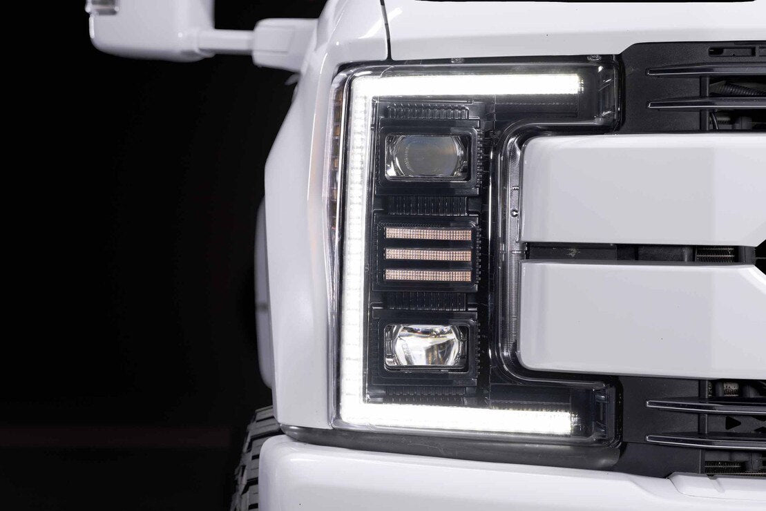 17-19 Ford Super Duty XB Hybrid LED Headlights