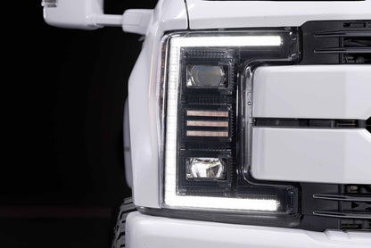 17-19 Ford Super Duty XB Hybrid LED Headlights