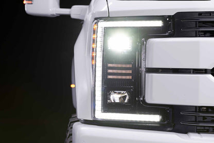 17-19 Ford Super Duty XB Hybrid LED Headlights