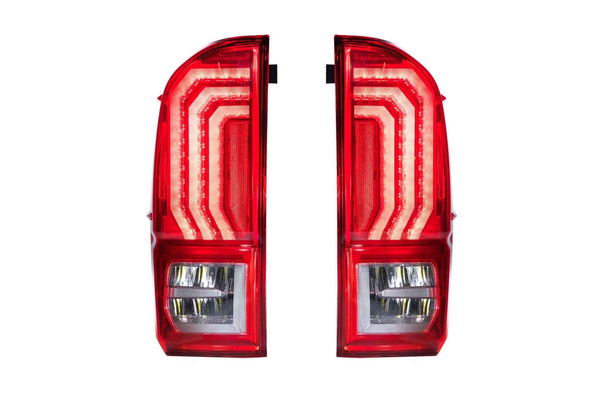 XB LED Tail Lights: Toyota Tacoma (16-23 / Red Lens / Set)