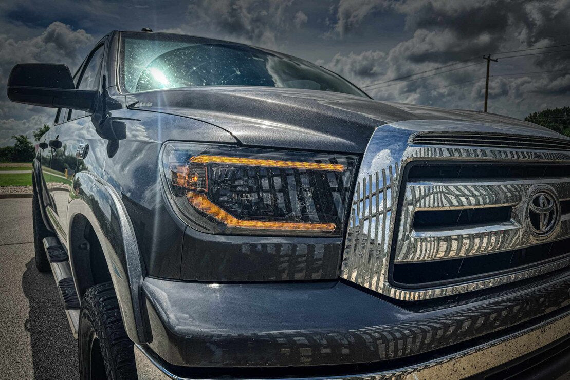 07-13 Toyota Tundra XB LED Headlights ( AMBER DRL )