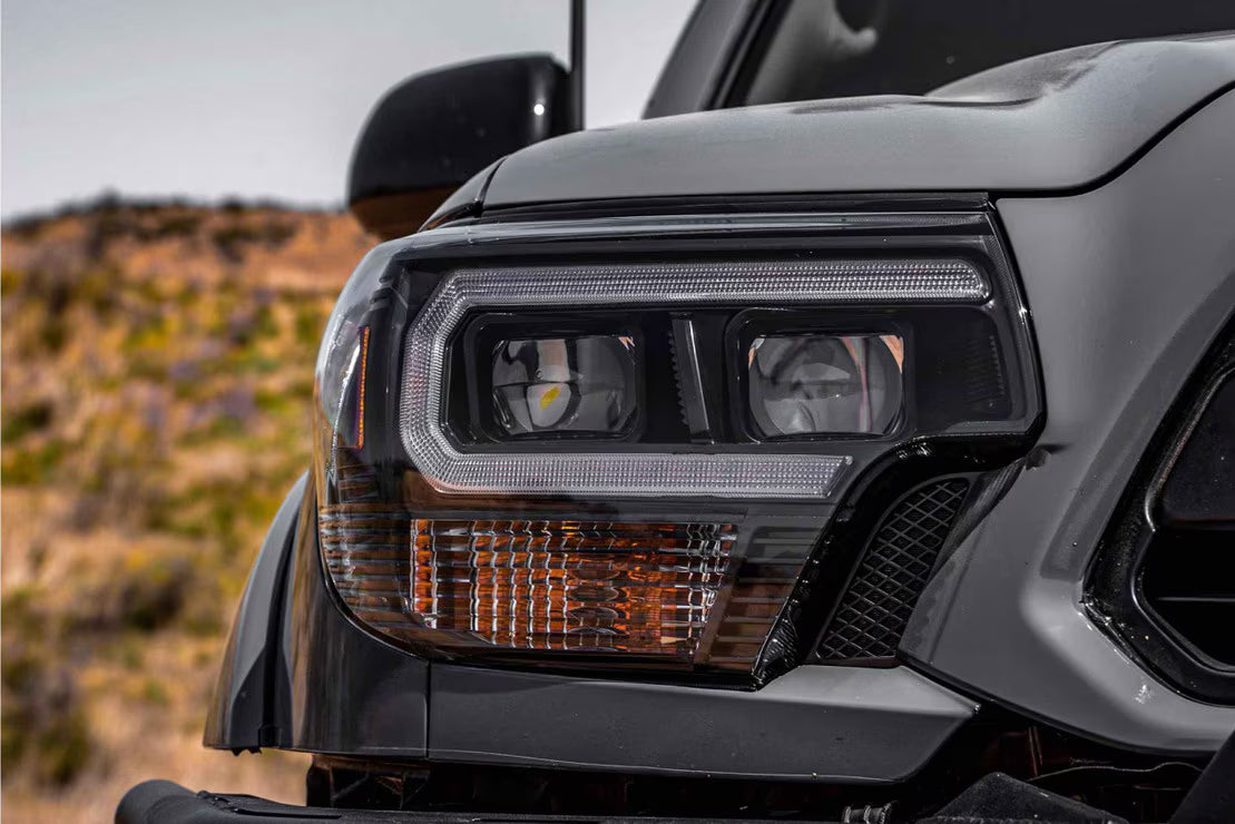 12-15 Toyota Tacoma XB Hybrid LED Headlights ( AMBER DRL )