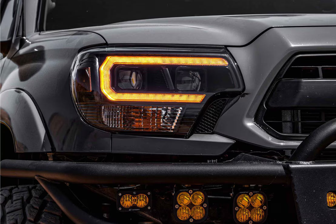 12-15 Toyota Tacoma XB Hybrid LED Headlights ( AMBER DRL )