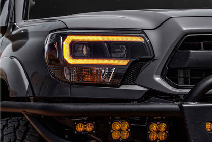 12-15 Toyota Tacoma XB Hybrid LED Headlights ( AMBER DRL )