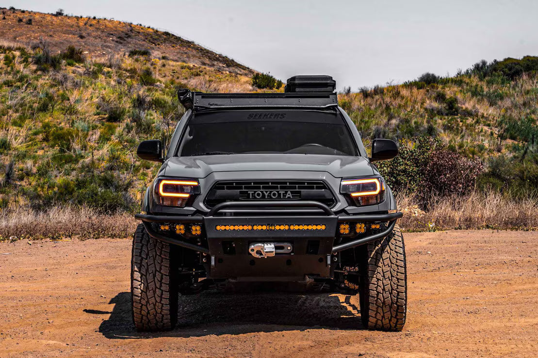 12-15 Toyota Tacoma XB Hybrid LED Headlights ( AMBER DRL )