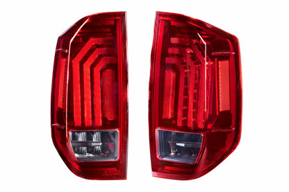 XB LED Tail Lights: 14-21 Toyota Tundra (Red Lens / Set)