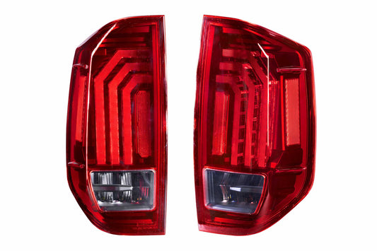 XB LED Tail Lights: 14-21 Toyota Tundra (Red Lens / Set)