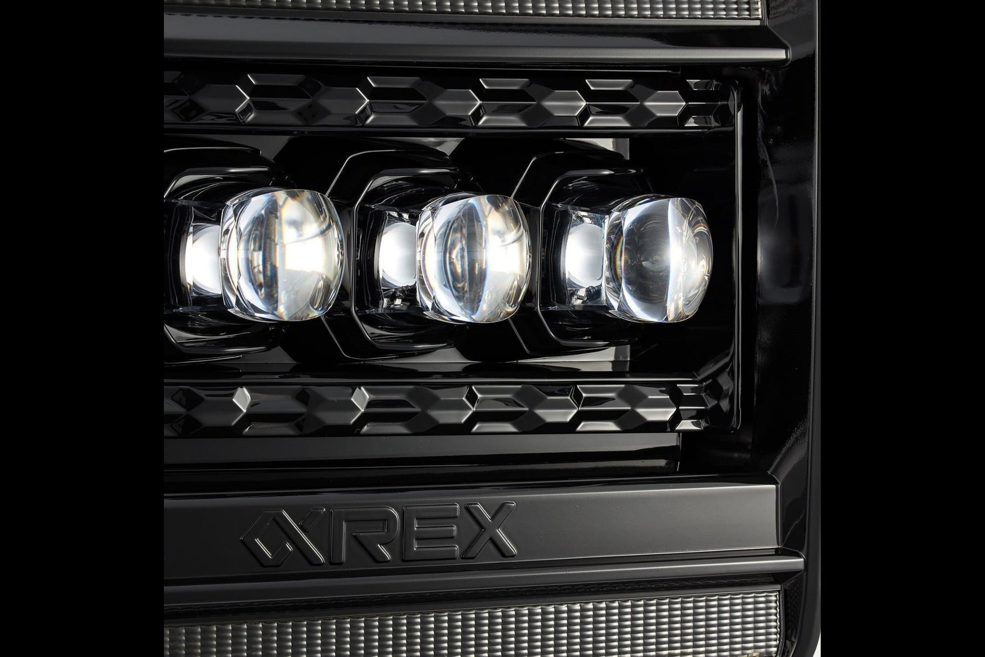 Arex Nova LED Headlights: GMC Sierra (14-18) - Alpha-Black (Set)